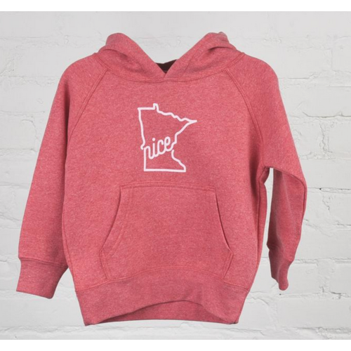 Sota Clothing Sota Little Swan Toddler Hoodie Hthr Red/Wht Sota Clothing Sota Little Swan Toddler Hoodie Hthr Red/Wht