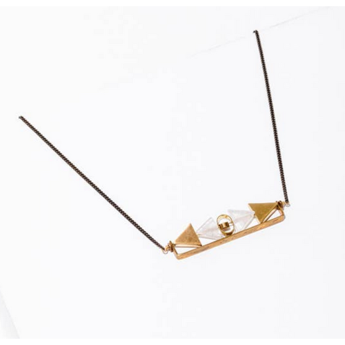 Larissa Loden Larissa Loden Aero Necklace Clear Quartz Larissa Loden Larissa Loden Aero Necklace Clear Quartz