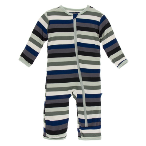 Kickee Pants Kickee Print Coverall w/Zipper Kickee Pants Kickee Print Coverall w/Zipper