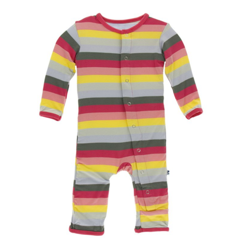 Kickee Pants Kickee Print Coverall w/Zipper Kickee Pants Kickee Print Coverall w/Zipper