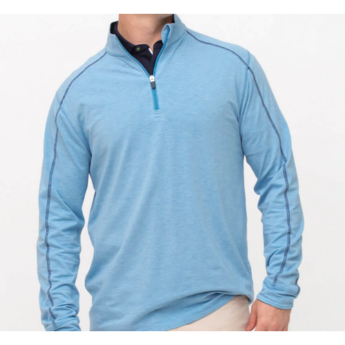 TASC Tasc Carrollton 1/4 Zip Carribean Hthr TASC Tasc Carrollton 1/4 Zip Carribean Hthr