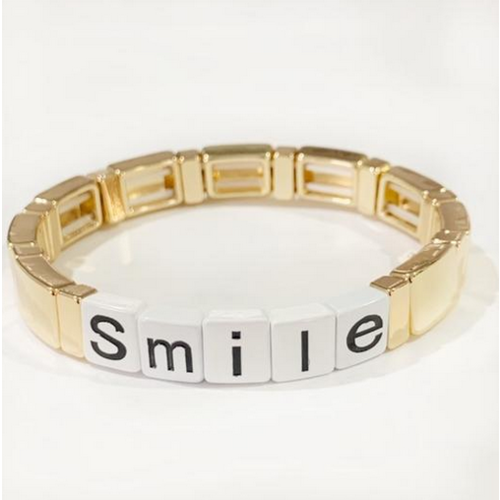 caryn lawn Caryn Lawn Tile Bracelet SMILE caryn lawn Caryn Lawn Tile Bracelet SMILE