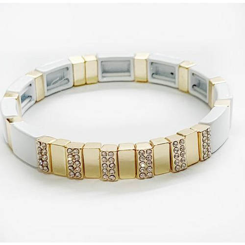 caryn lawn Caryn Lawn Tile Bracelet CZ WHITE caryn lawn Caryn Lawn Tile Bracelet CZ WHITE