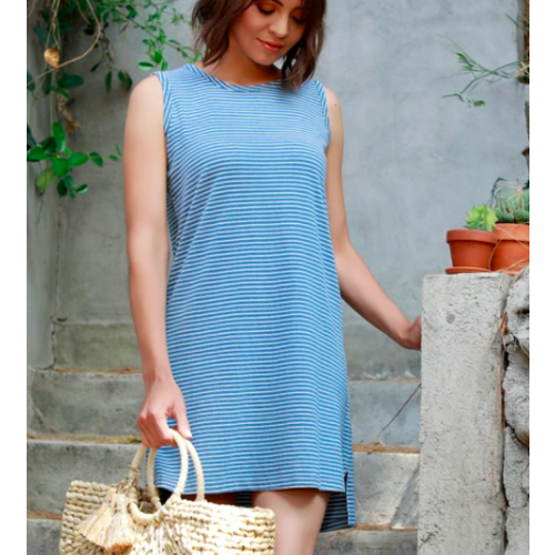 Mod-o-doc Mododoc Tank Dress Cutout Blue 41A-86110 Mod-o-doc Mododoc Tank Dress Cutout Blue 41A-86110