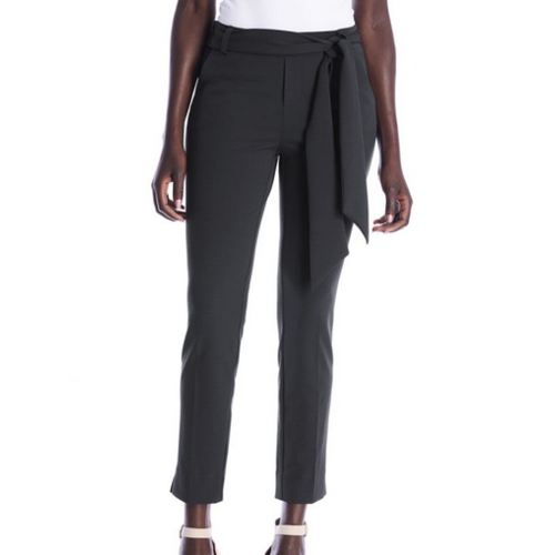 i love tyler madison I Love Tm Trouser Belted Scarf Blk i love tyler madison I Love Tm Trouser Belted Scarf Blk