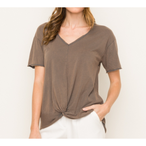Mystree Mystree Mineral Wash Knotted T Dust Mcha Mystree Mystree Mineral Wash Knotted T Dust Mcha
