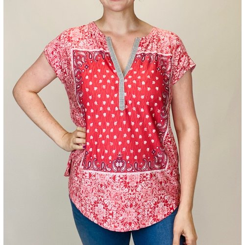Mystree Mystree Bandana Jersey Coral Mystree Mystree Bandana Jersey Coral