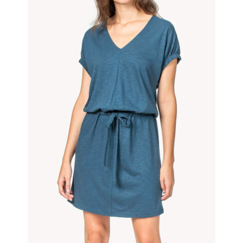 Lilla P Lilla P Belted V Neck Dress River PA1154 Lilla P Lilla P Belted V Neck Dress River PA1154