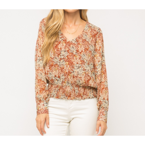 Mystree Mystree Rust Mix Blouse Mystree Mystree Rust Mix Blouse