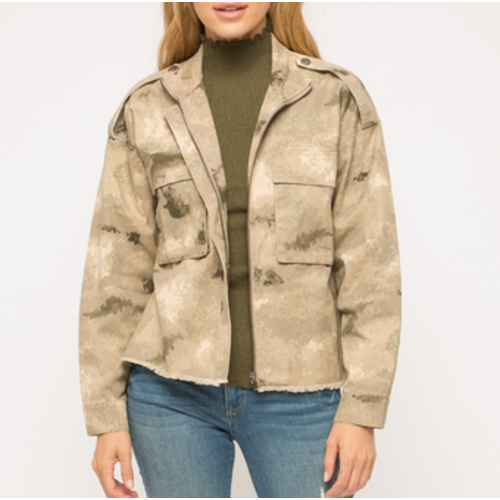 Mystree Mystree Grey Camo Jacket Mystree Mystree Grey Camo Jacket