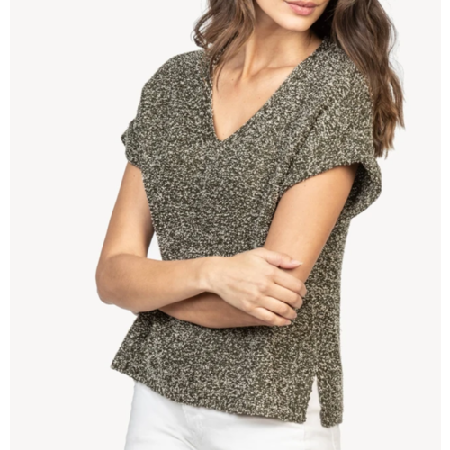 Lilla P Lilla P Easy V Neck Swtr Thyme Lilla P Lilla P Easy V Neck Swtr Thyme