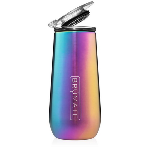 brumate Brumate Champagne Flute 12oz Rainbow Titanium brumate Brumate Champagne Flute 12oz Rainbow Titanium