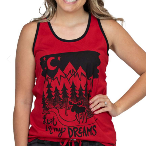 lazy one Lazy One Lost in Dreams PJ Tank lazy one Lazy One Lost in Dreams PJ Tank