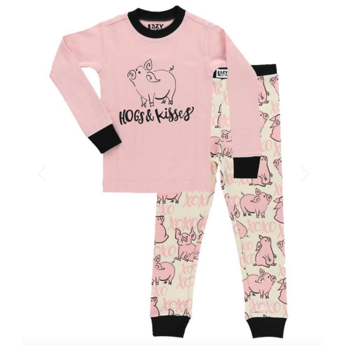 lazy one Lazy One Hogs and Kisses PJ Set lazy one Lazy One Hogs and Kisses PJ Set