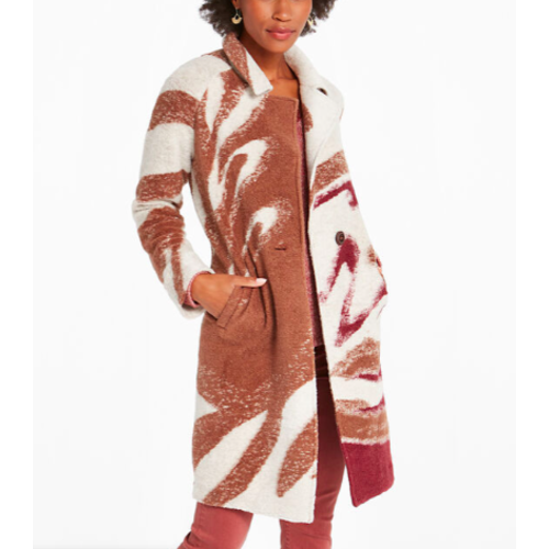 Nic & Zoe Abstract Waves Coat NUM F201162 Nic & Zoe Abstract Waves Coat NUM F201162