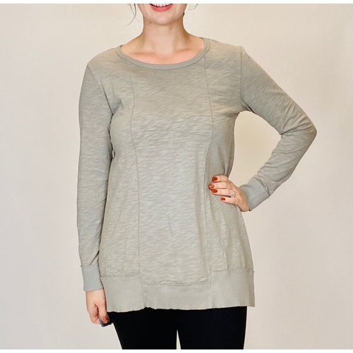 Mod-o-doc Mod-O-Doc L/S Seamed Tunic DOVE Mod-o-doc Mod-O-Doc L/S Seamed Tunic DOVE