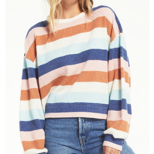 Z Supply Z Supply Mercer Stripe Thermal Wash Navy Z Supply Z Supply Mercer Stripe Thermal Wash Navy
