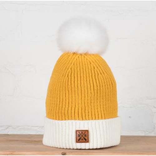Sota Clothing Sota Marygold Youth Beanie Mustard/Cream Sota Clothing Sota Marygold Youth Beanie Mustard/Cream