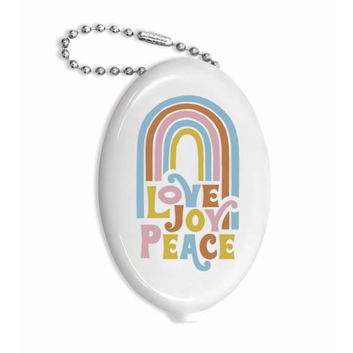 studio oh! Studio Oh! Retro Coin Pouch Love Joy Peace studio oh! Studio Oh! Retro Coin Pouch Love Joy Peace