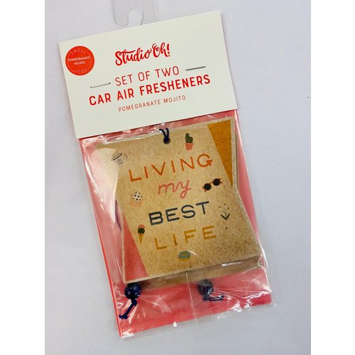 studio oh! Studio oh! Living My Best Life Air Freshener studio oh! Studio oh! Living My Best Life Air Freshener