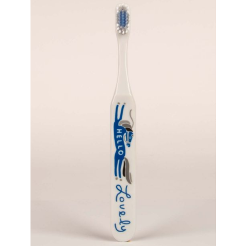 BLUE Q Blue Q Hello Lovely Toothbrush BLUE Q Blue Q Hello Lovely Toothbrush