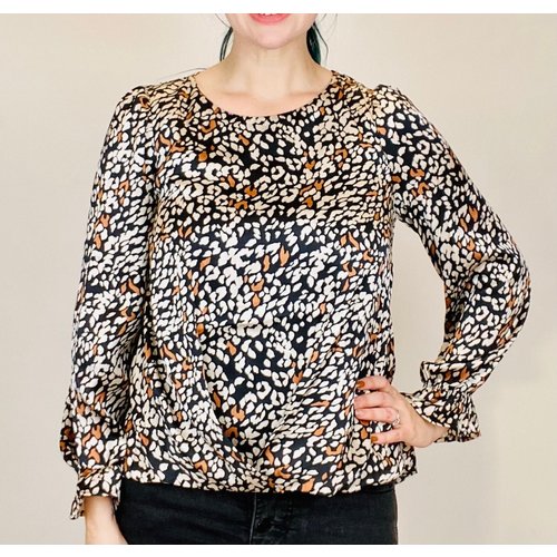 THML THML Animal Blouse BLK THML THML Animal Blouse BLK