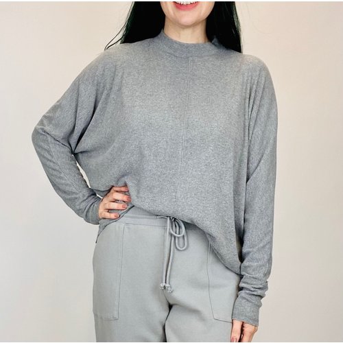 Mod-o-doc Mod-o-doc L/S Dolman Mock Top HGY Mod-o-doc Mod-o-doc L/S Dolman Mock Top HGY