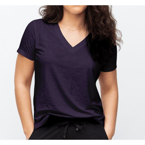 TASC Tasc Easy V Neck T Deep Violet TASC Tasc Easy V Neck T Deep Violet