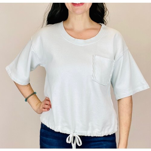 Mod-o-doc Mod-o-doc 1/2 Sleeve Drawstring Top BCA Mod-o-doc Mod-o-doc 1/2 Sleeve Drawstring Top BCA