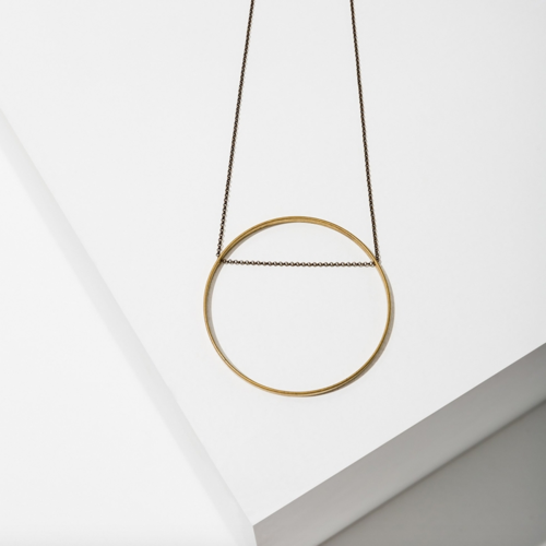 Larissa Loden Larissa Loden Horizon Circle Necklace Large Larissa Loden Larissa Loden Horizon Circle Necklace Large