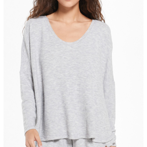 Z Supply Z Supply Hang Out LS Hthr Grey Z Supply Z Supply Hang Out LS Hthr Grey