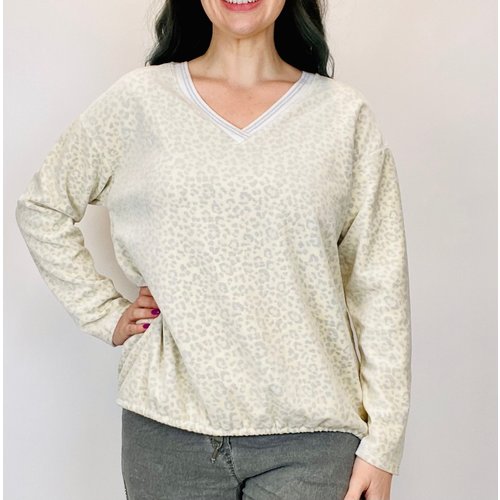 brand bazaar Brand Bazaar Ecru Velour Top brand bazaar Brand Bazaar Ecru Velour Top