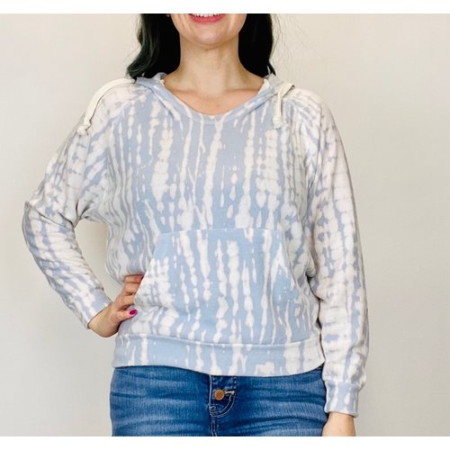 Vintage Havana Vintage Havana Dusty Blue Hacci Hoodie Vintage Havana Vintage Havana Dusty Blue Hacci Hoodie