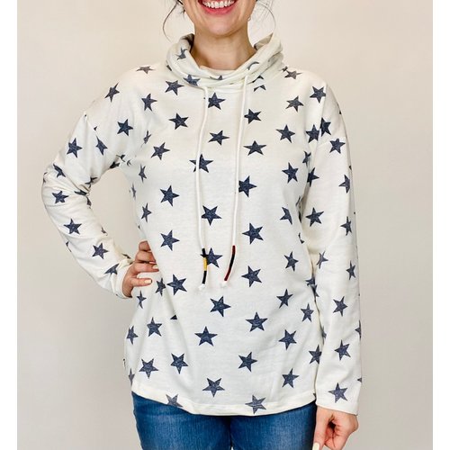 Hem & Thread Hem and Thread Star Print Cowl Neck Ivy/Nvy Hem & Thread Hem and Thread Star Print Cowl Neck Ivy/Nvy