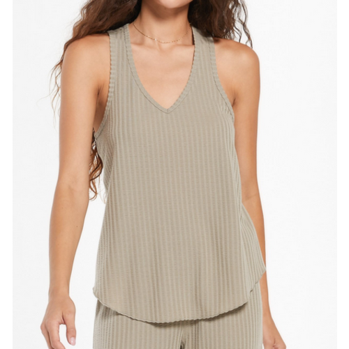 Z Supply Z Supply Sunset Rib Tank Dusty Palm Z Supply Z Supply Sunset Rib Tank Dusty Palm