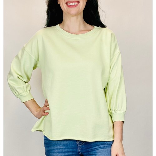 Mod-o-doc Mod-O-Doc 3/4 Puffed Slv Top ENV Mod-o-doc Mod-O-Doc 3/4 Puffed Slv Top ENV