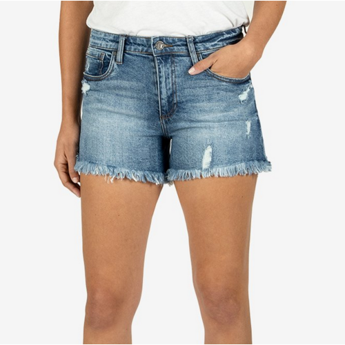 Kut Kut Jane High Rise Short Fray Hem ISTNM Kut Kut Jane High Rise Short Fray Hem ISTNM