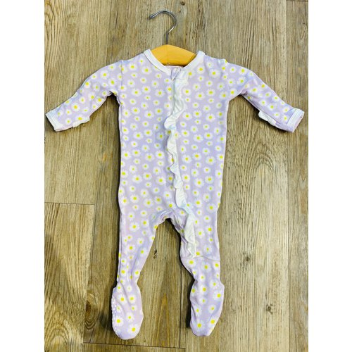 Kickee Pants Kickee PAnts Print Classic Ruffle Footie Thistle Chamomile Kickee Pants Kickee PAnts Print Classic Ruffle Footie Thistle Chamomile