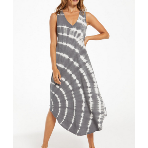 Z Supply Z supply Reverie Spiral TD Dress Char Z Supply Z supply Reverie Spiral TD Dress Char