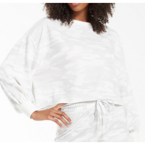 Z Supply Z Supply Tempest Camo Swtshrt Dove Gry Z Supply Z Supply Tempest Camo Swtshrt Dove Gry