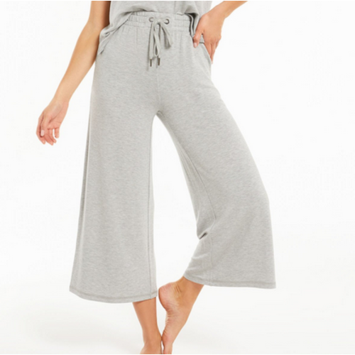 Z Supply Z Supply Weekend Crop Pant Hthr Gry Z Supply Z Supply Weekend Crop Pant Hthr Gry