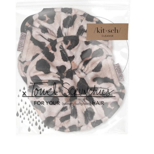 Kit-Sch Microfiber Scrunchies Leopard Kit-Sch Microfiber Scrunchies Leopard