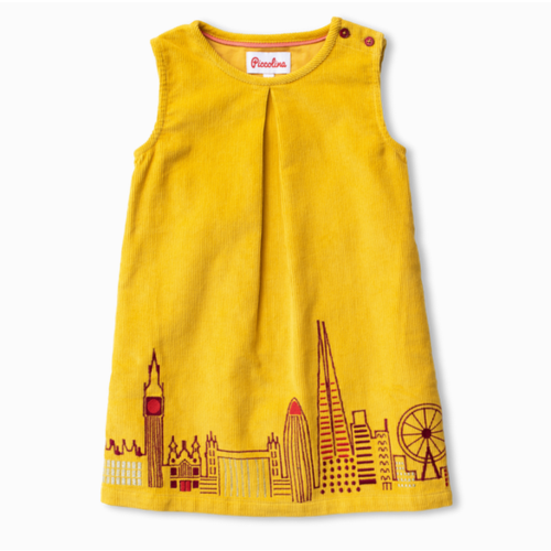 piccolina Piccolina Emb Cord Dress Architecture piccolina Piccolina Emb Cord Dress Architecture