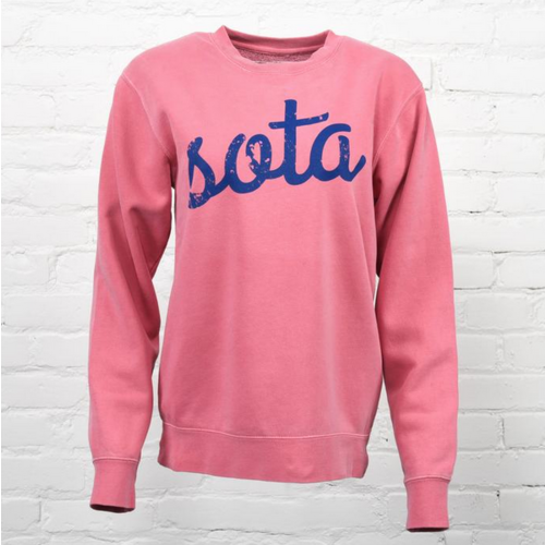 Sota Clothing Sota Acacia Unisex Crew Pigment Pink/Blue Sota Clothing Sota Acacia Unisex Crew Pigment Pink/Blue