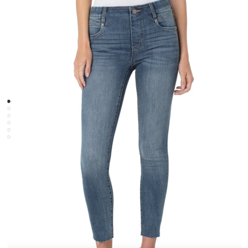 Liverpool Liverpool Gia Glider Ank Skinny 28" GUNNISONWASH Liverpool Liverpool Gia Glider Ank Skinny 28" GUNNISONWASH