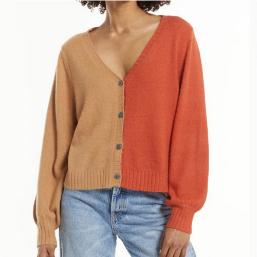Z Supply Z Supply Nova 2 Color Cardi Chili Z Supply Z Supply Nova 2 Color Cardi Chili