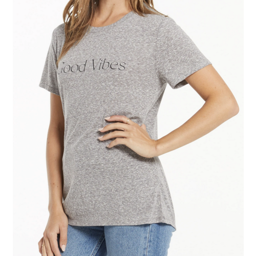Z Supply Z Supply Good Vibes Easy Tee Grey Z Supply Z Supply Good Vibes Easy Tee Grey