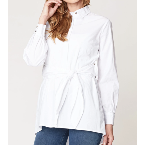 XCVI Tie Blouse White XCVI Tie Blouse White