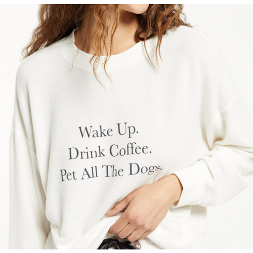 Z Supply Z Supply Elle Wake Me Sweatshirt Z Supply Z Supply Elle Wake Me Sweatshirt