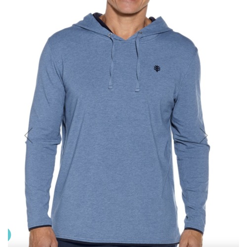 coolibar Coolibar Oasis Hoodie Pacific Blue coolibar Coolibar Oasis Hoodie Pacific Blue